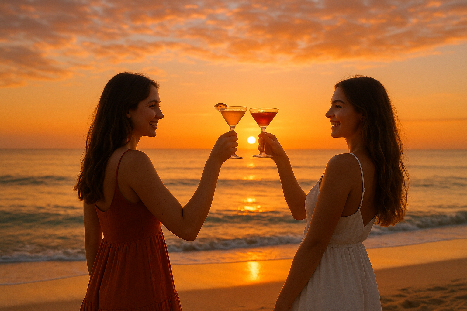 please make the beverage in a cocktail glass